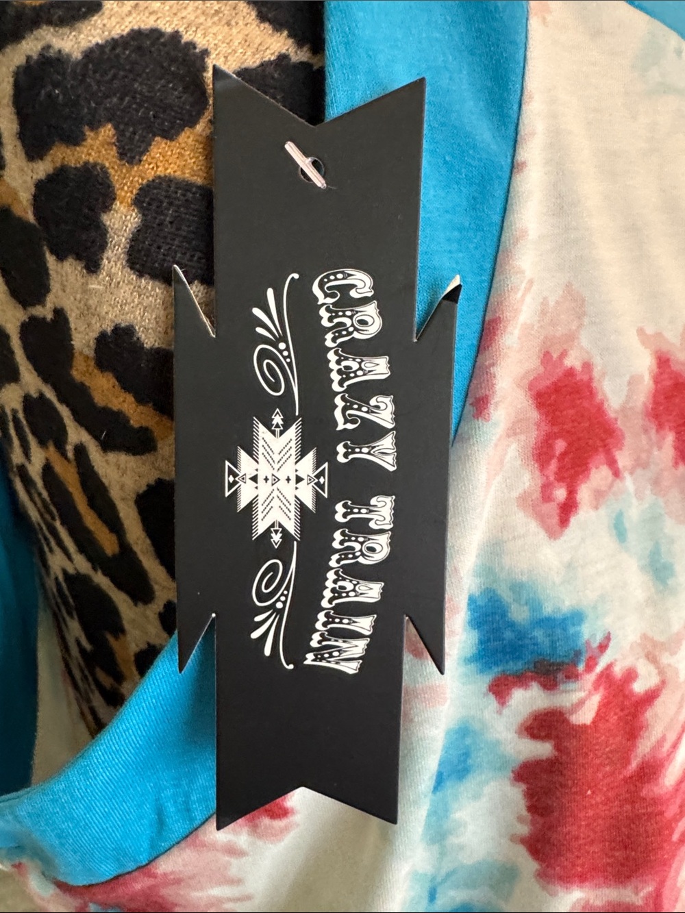 Crazy Train Blue-Red Tie-Dye Sleeveless Tank NWT SZ-XL - Picture 2 of 6